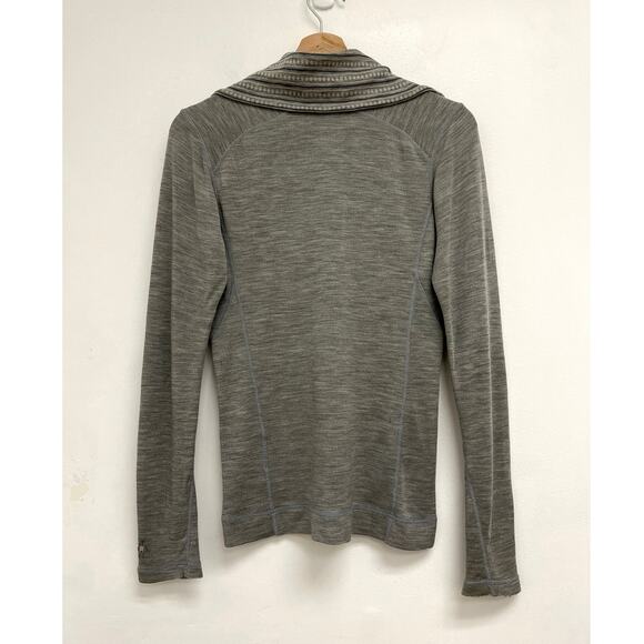Smartwool Thermal Merino Wool Half-Zip Base Layer Thumbholes Hiking Outdoors Med - Picture 2 of 13